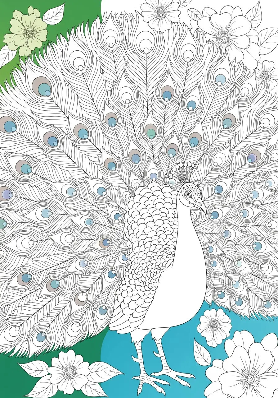 Peacock Coloring Pages