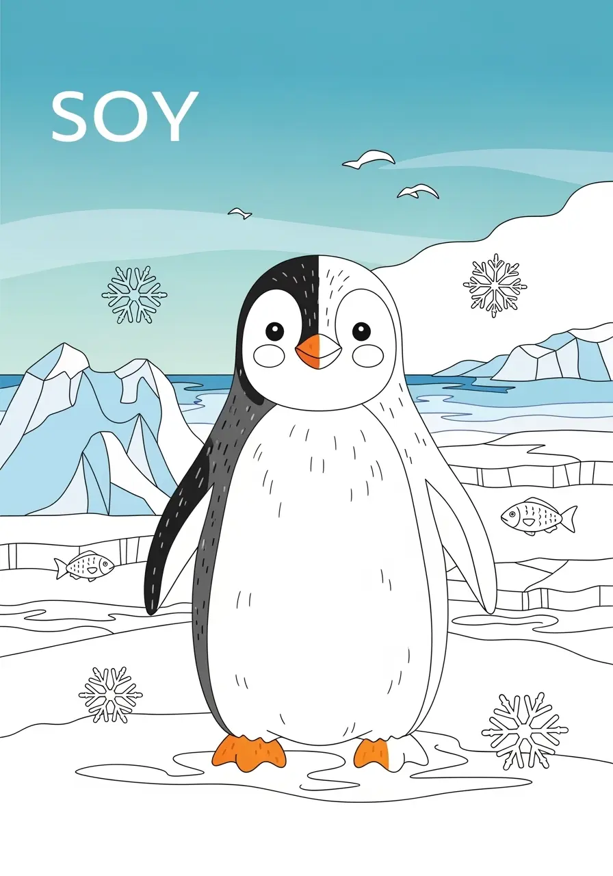 Penguin Coloring Pages