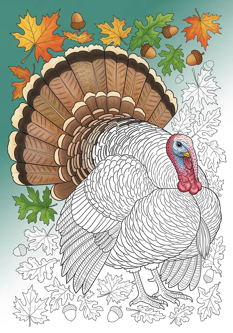 Turkey Coloring Pages