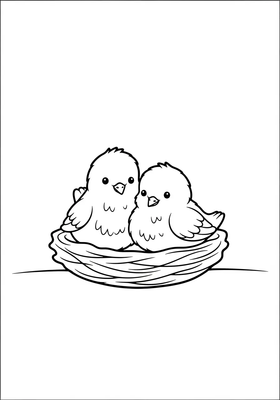 Baby Dove Coloring Page