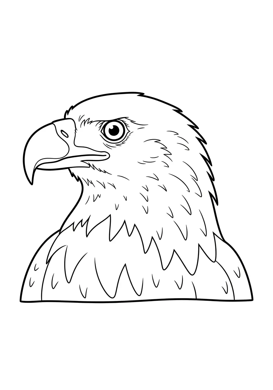 Eagle Head Coloring Page