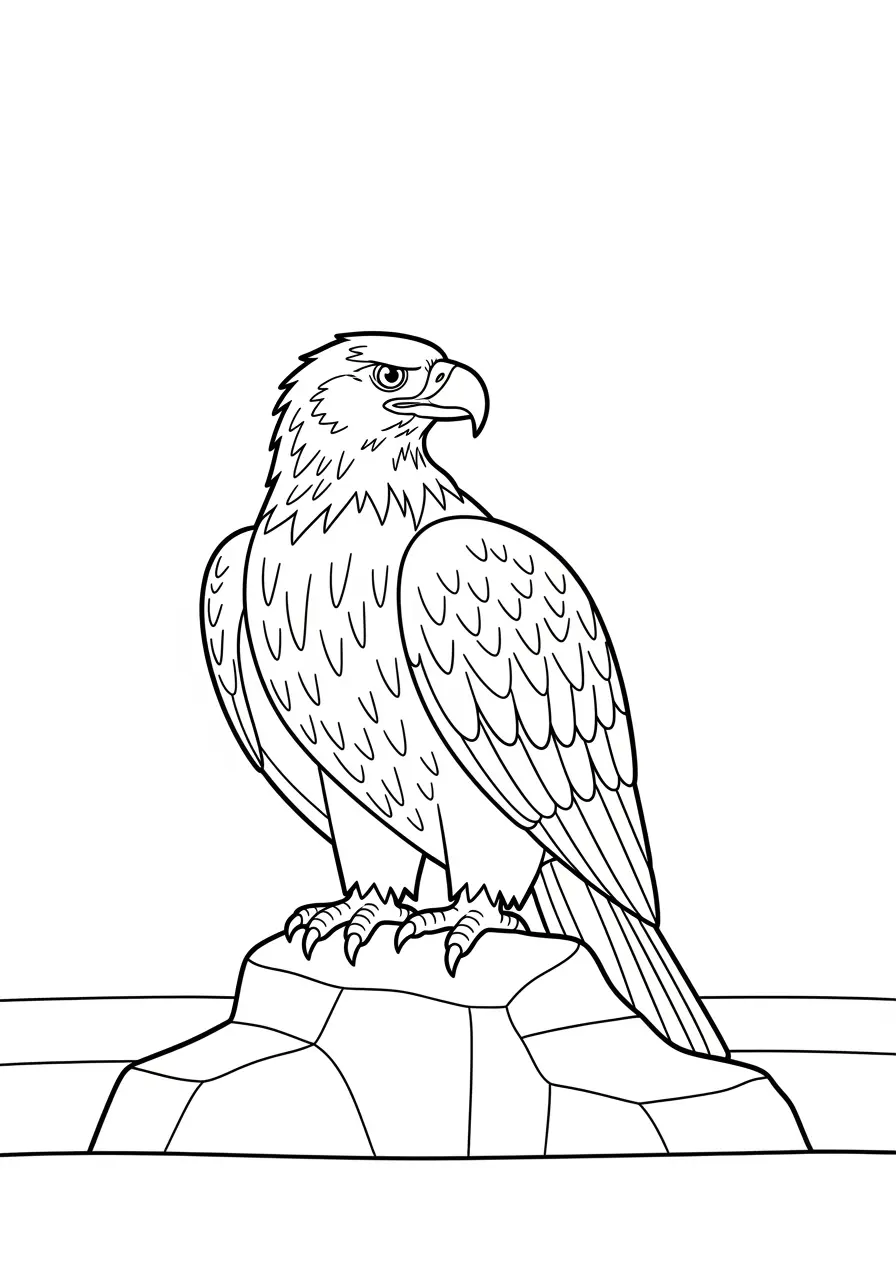 Golden Eagle Coloring Page
