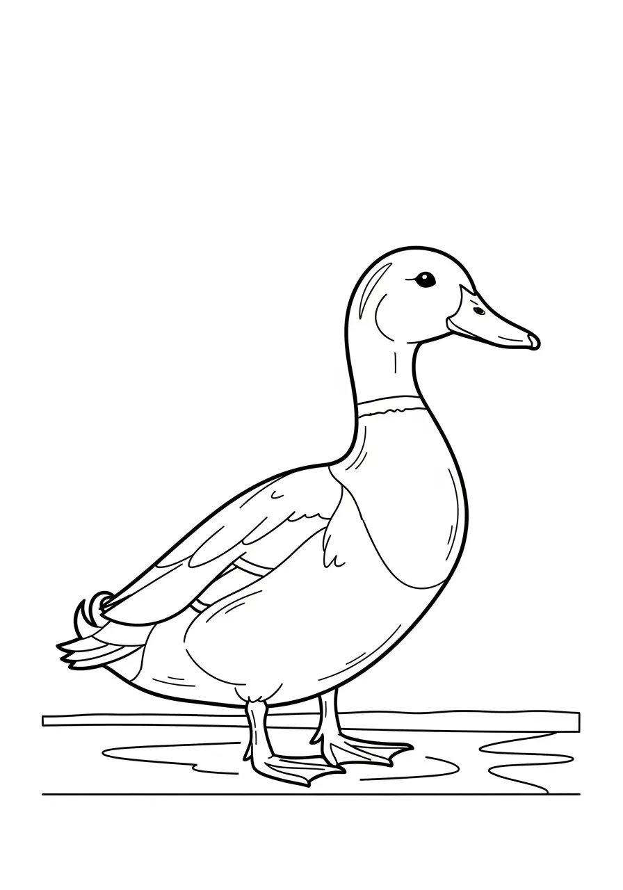 Mallard Duck Coloring Page