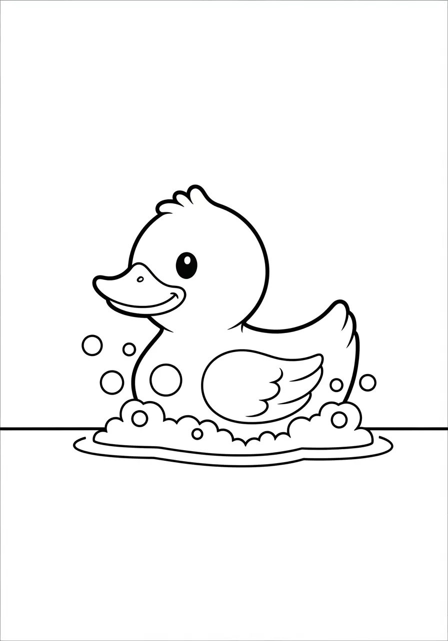 Rubber Duck Coloring Page