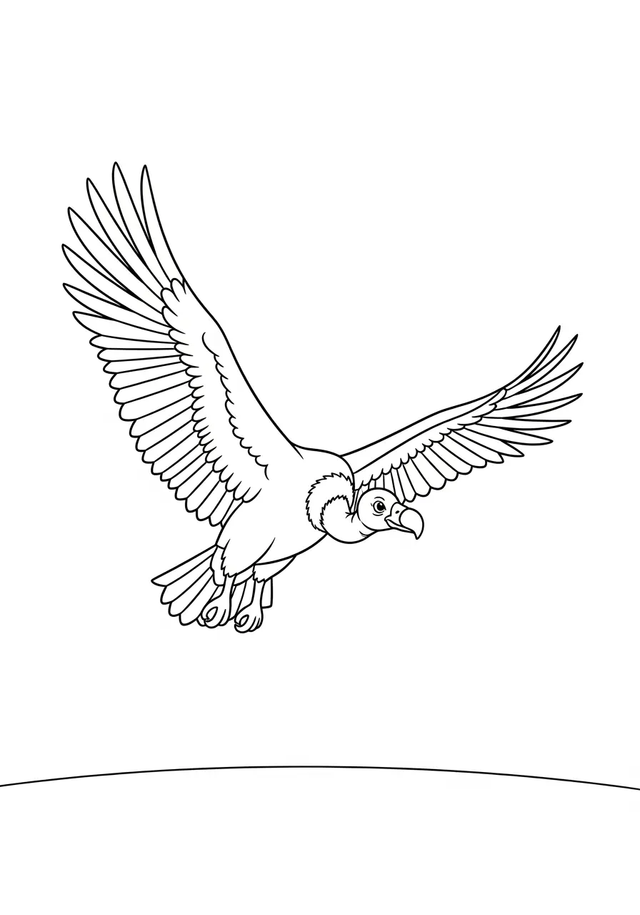 Vulture Coloring Page Thermal Riding