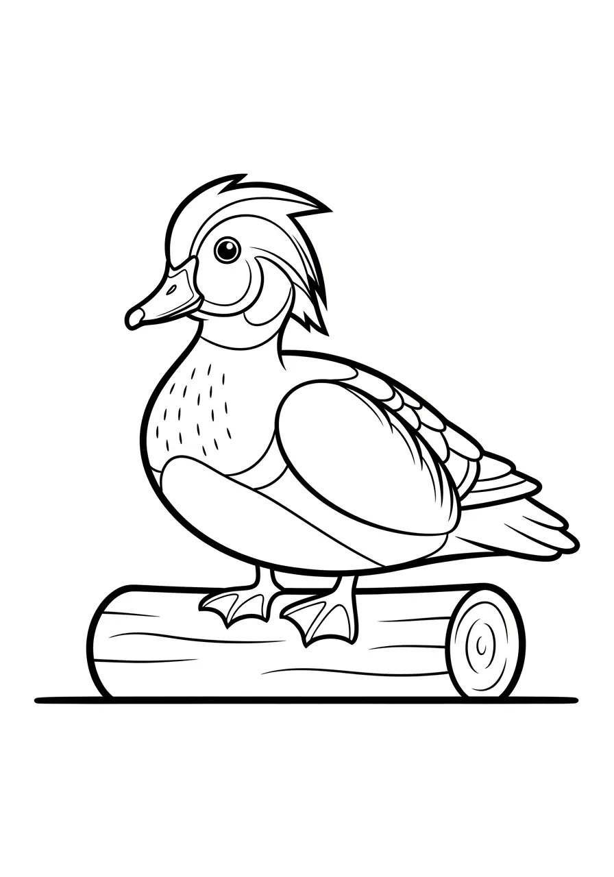 Wood Duck Coloring Page